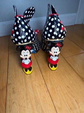Irregular Choice Black and Red Polka Dot Heels
